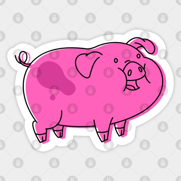 Waddles Sticker by Hounds_of_Tindalos